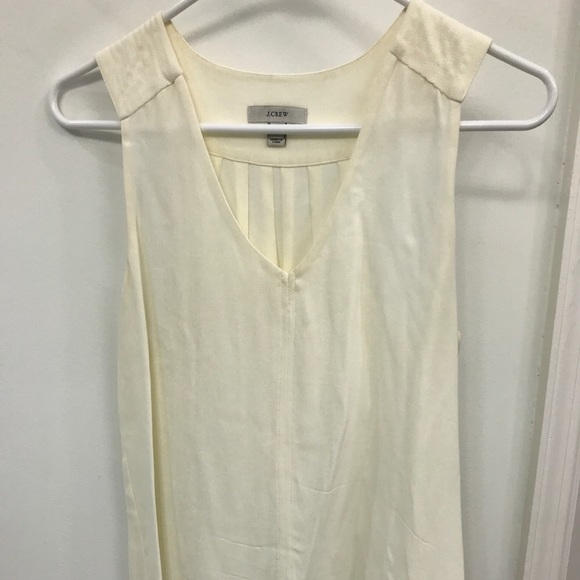 J Crew Drapey Crepe Tank Ivory - Picture 3 of 5